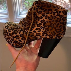 Animal print shoes